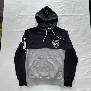 G-Star RAW Hoodie Kids Size M Navy Gray Graphic Logo Pullover Sweatshirt